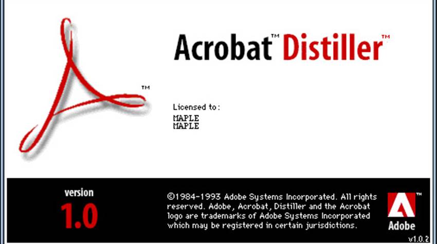 Amarcord Adobe Acrobat Distiller 1 0